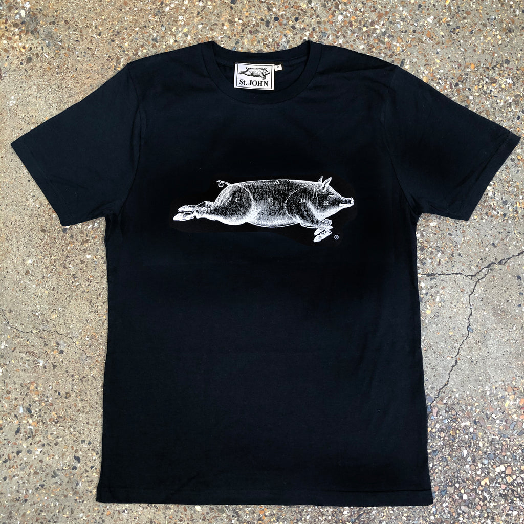 A BLACK PIG T-SHIRT